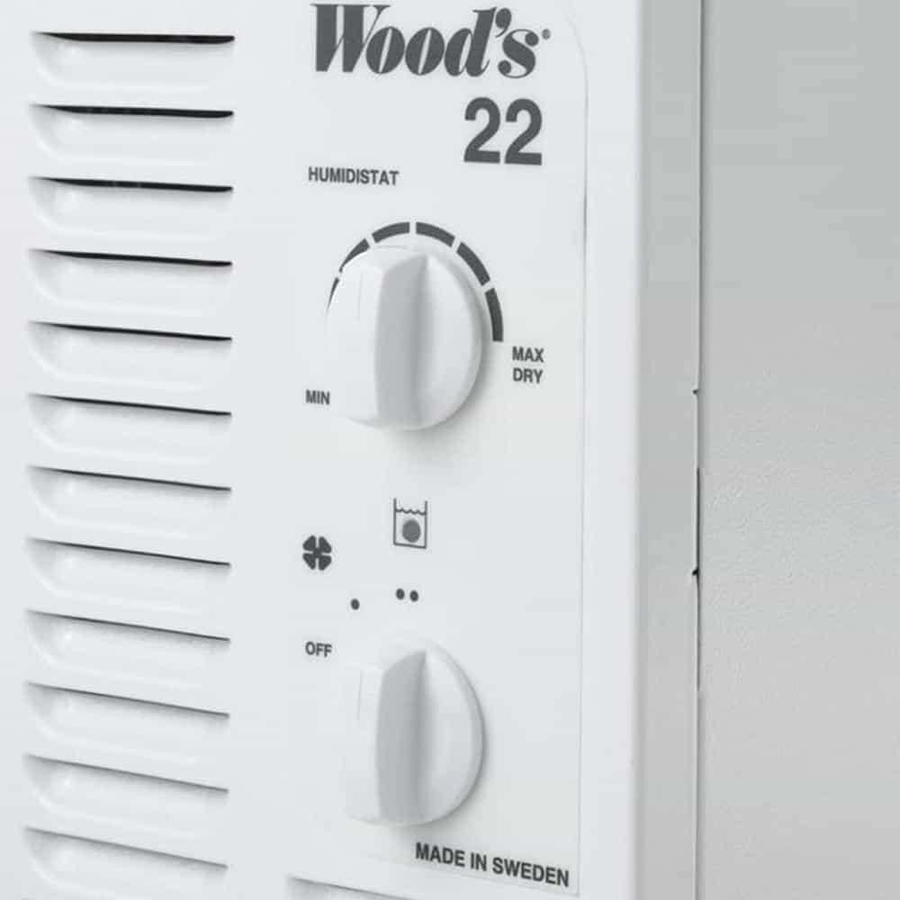 Máy Hút Ẩm Woods SW22F Màu Trắng